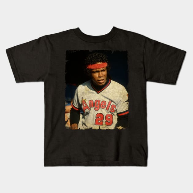 Rod Carew in Los Angeles Angels of Anaheim Kids T-Shirt by SOEKAMPTI